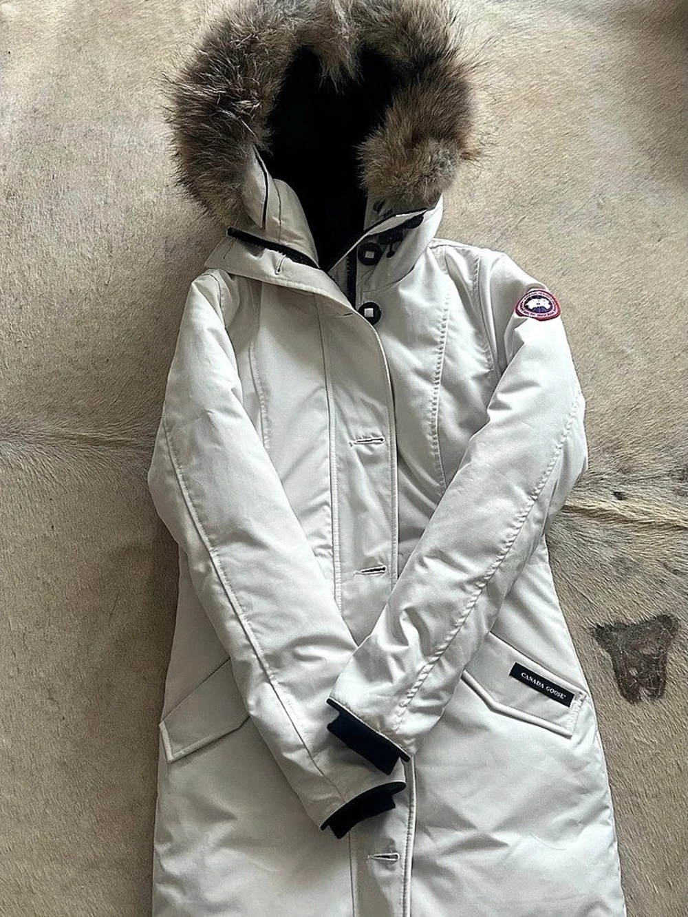 Canada Goose Kensington Parka White Parka Size XS/P